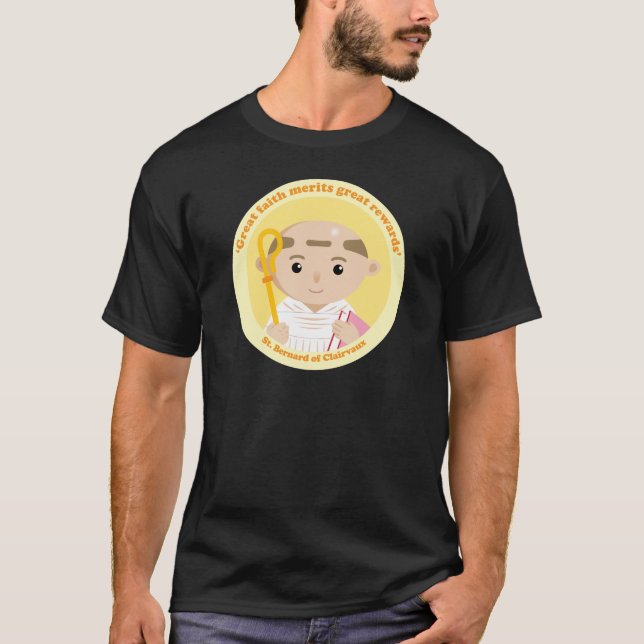 St Bernard av Clairvaux T-shirt (Framsida)