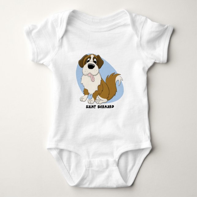 St Bernard babyranka T Shirt (Framsida)