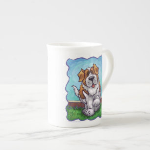 St. Bernard-gåvor och tillbehör Benporslin Mugg