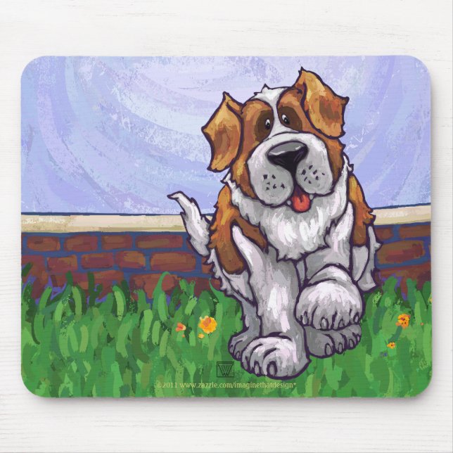 St. Bernard-gåvor och tillbehör Musmatta (Framsidan)