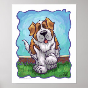 St. Bernard-gåvor och tillbehör Poster