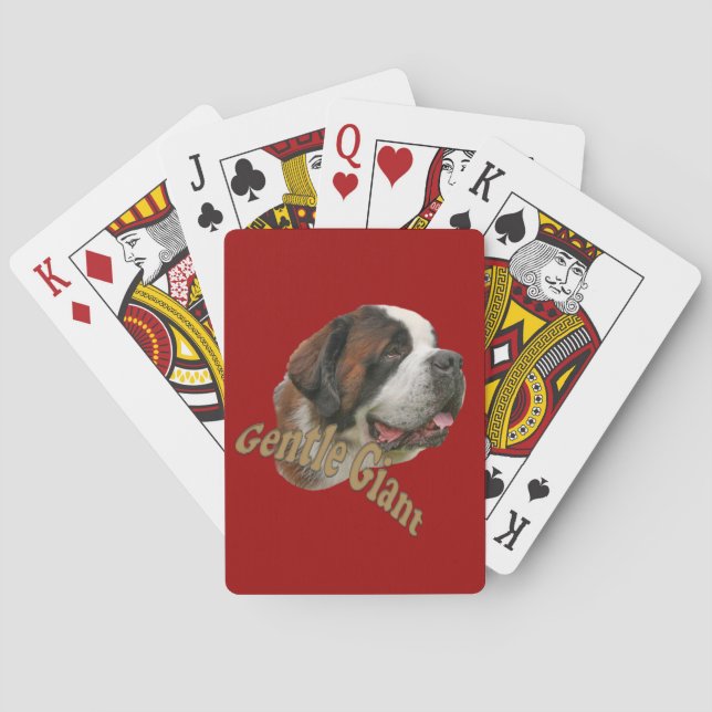 St. Bernard Gentle Giant Spelkort (Baksidan)