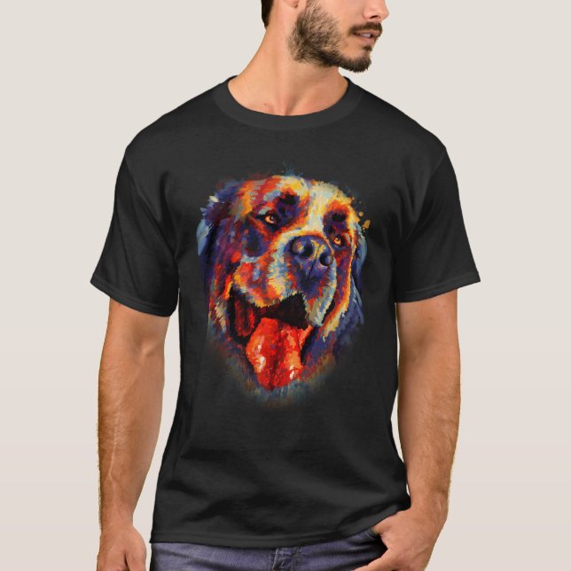 St Bernard Gift för Saint Bernard Mamma T Shirt (Framsida)