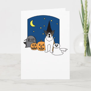 St Bernard Halloween Kort