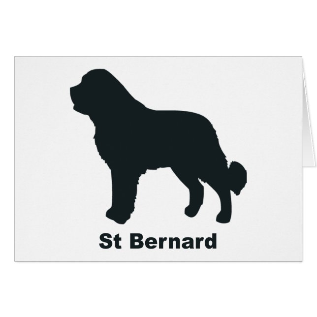 St Bernard Hälsningskort (Framsidan Horizontal)
