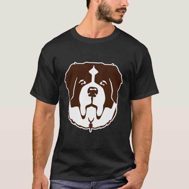 St Bernard Head T Shirt (Framsida)