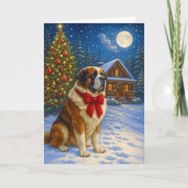 St. Bernard Holiday Kort