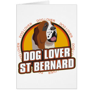 St Bernard hund älskare Hälsningskort