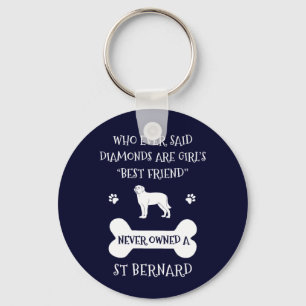 St Bernard Hund, bästa vän Nyckelring