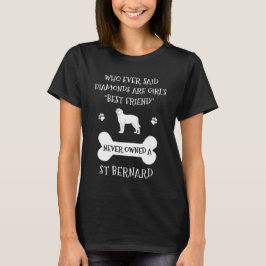 St Bernard Hund, bästa vän T Shirt