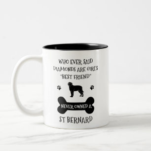 St Bernard Hund, bästa vän Två-Tonad Mugg