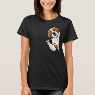 St Bernard Hund från Side T Shirt