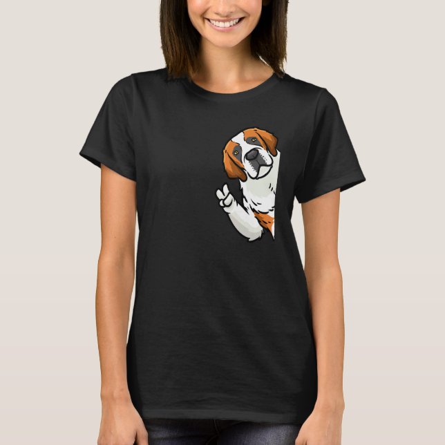 St Bernard Hund från Side T Shirt (Framsida)