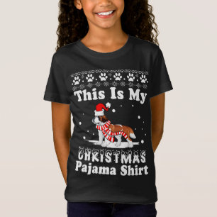 St Bernard Hund Funny Julafton Det här är min julp T Shirt