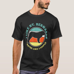 St Bernard Hund Funny T Shirt
