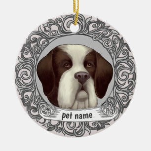 St Bernard Hund Kärleksminne ornament