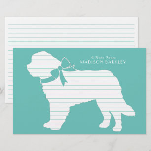 St. Bernard Hund Puppy Brevpapper