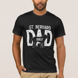 St. Bernard Hund Puppy Pappa T Shirt