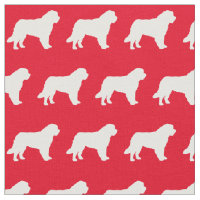 St Bernard Hund Silhouette Pet Red