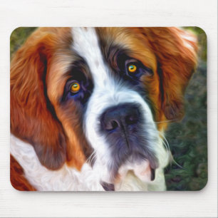 St Bernard hundmålning Musmatta