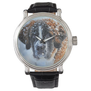 St Bernard i Snö Armbandsur