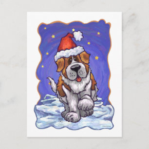 St. Bernard-jul Helg Vykort