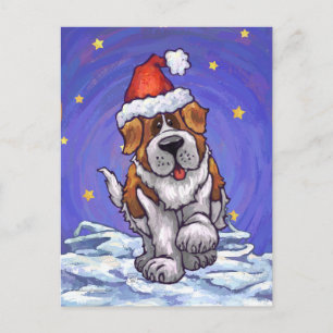 St. Bernard-jul Helg Vykort