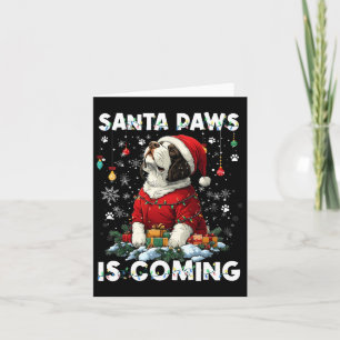 St. Bernard Julgran Dekoration Hund älskare X Kort