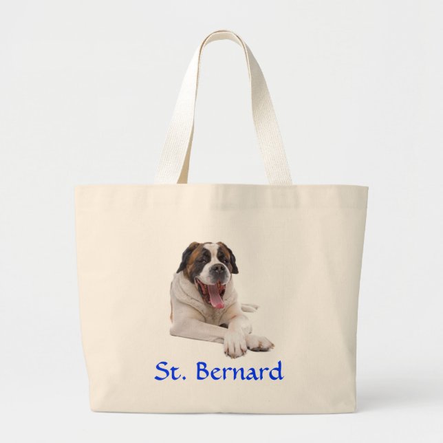 St. Bernard Jumbo Canvas Tote Bag Jumbo Tygkasse (Framsidan)