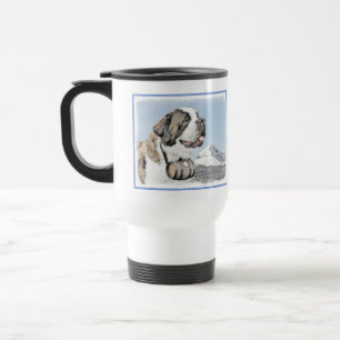 St Bernard målning - gullig original- hundkonst Resemugg