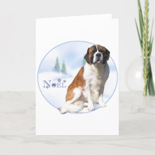 St Bernard Noel Helgkort