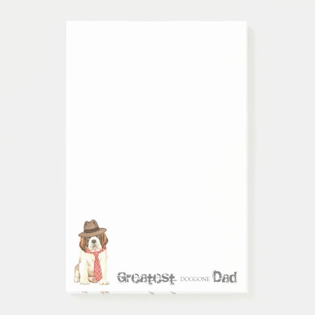 St. Bernard Pappa Post-it Block (Framsida)