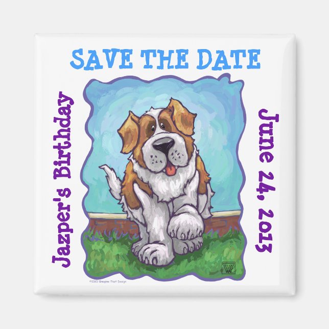 St. Bernard Party Centre Magnet (Framsidan)