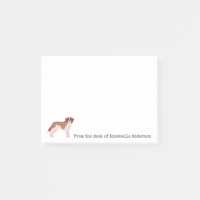 St. Bernard Personalize Post-it Notes (Framsida)