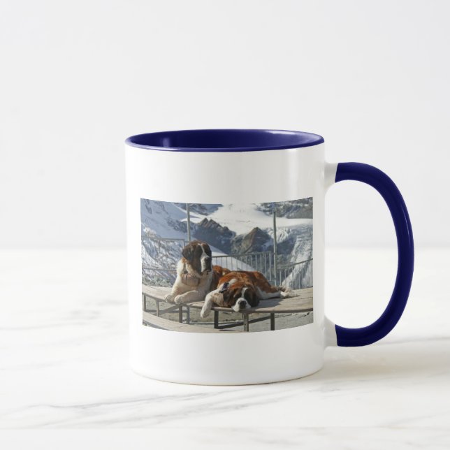 St Bernard posera Mugg (Höger)