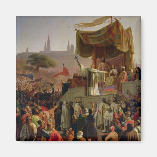 St. Bernard predikar andra korståget Magnet (Framsidan)