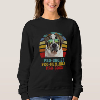 St Bernard Pro Valfrihet Pro Feminism Pro Hundar T Shirt