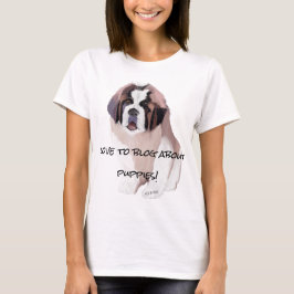 St. Bernard Puppy-Hund Bloggare T Shirt
