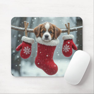 St. Bernard Puppy i julklapp Musmatta