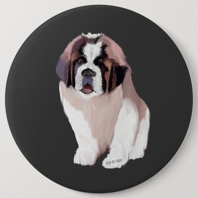 St. Bernard Puppy Knapp (Framsida)