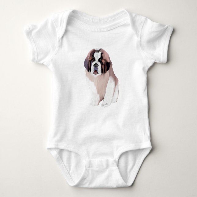 St. Bernard Puppy T Shirt (Framsida)