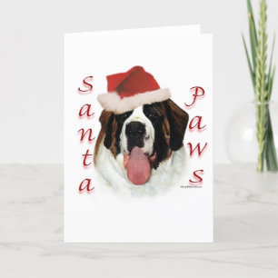 St Bernard Santa tassar Helgkort