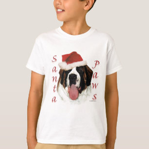 St Bernard Santa tassar Tee Shirt