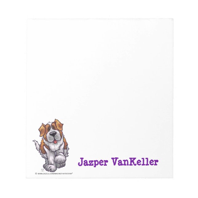 St. Bernard Stationery Anteckningsblock (Framsida)
