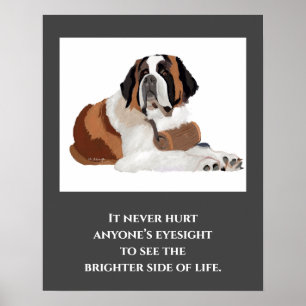 St. Bernard-utskrift, Poster Pappert (projektionsy