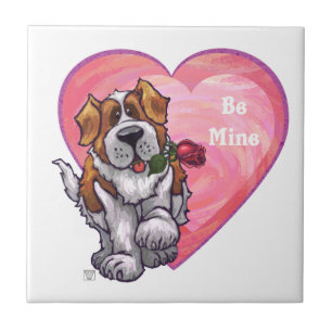 St. Bernard Valentindagen Kakelplatta