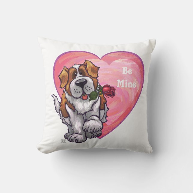 St. Bernard Valentindagen Kudde (Framsida)