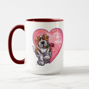 St. Bernard Valentindagen Mugg