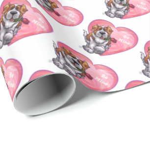 St. Bernard Valentindagen Presentpapper