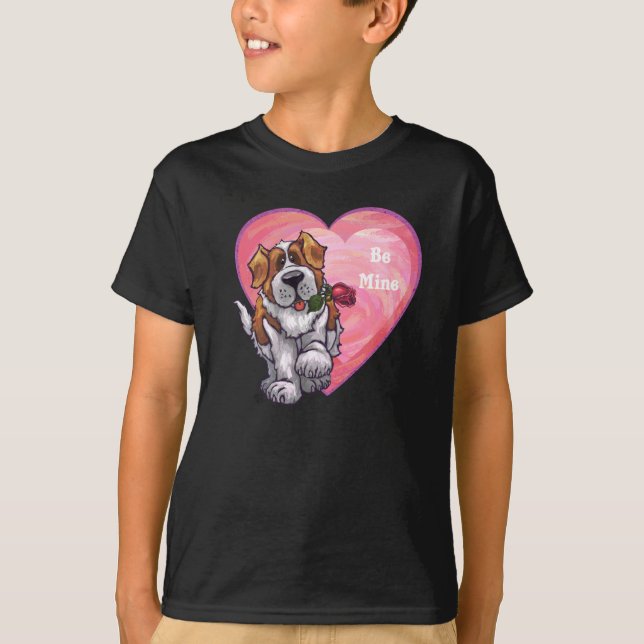 St. Bernard Valentindagen T-shirt (Framsida)